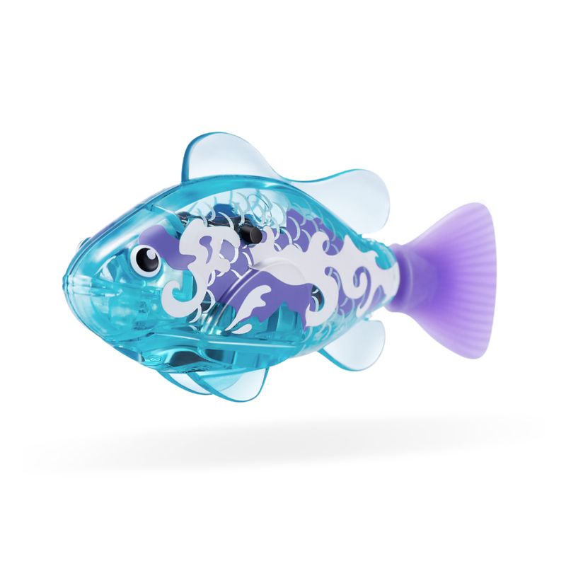 ZURU - Pez Mecánico Para Pecerarobo Fish Lila Robo Alive Serie 3
