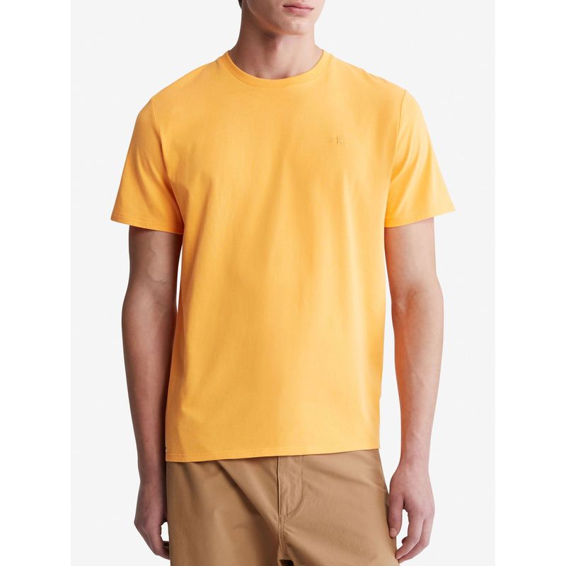 CALVIN KLEIN - Camiseta Con Logo Hombre Naranja Calvin Klein