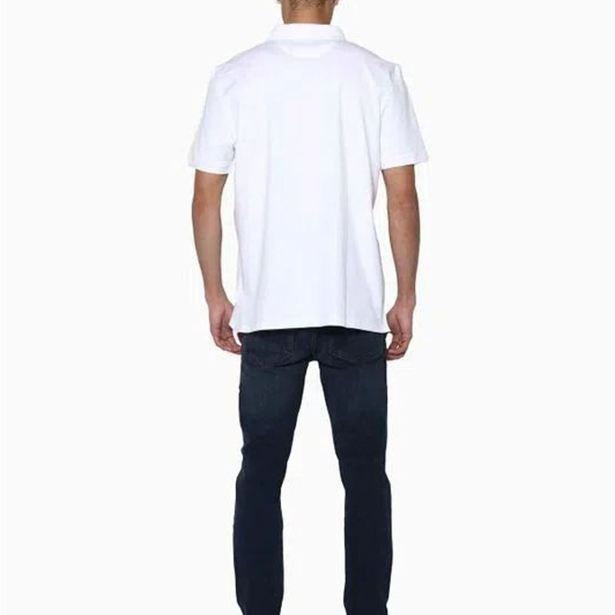 CALVIN KLEIN - Polo Blanco Clasica Con Logo Calvin Klein