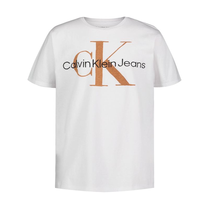 CALVIN KLEIN - Camiseta Blanco Con Monograma Para Niño Calvin Klein
