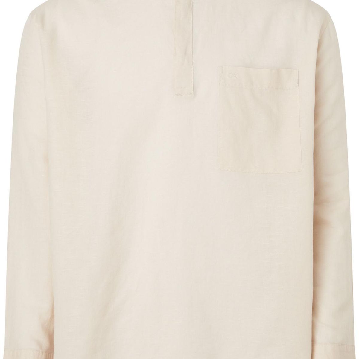 CALVIN KLEIN - Camisa Beige Esencial Para Hombre Calvin Klein