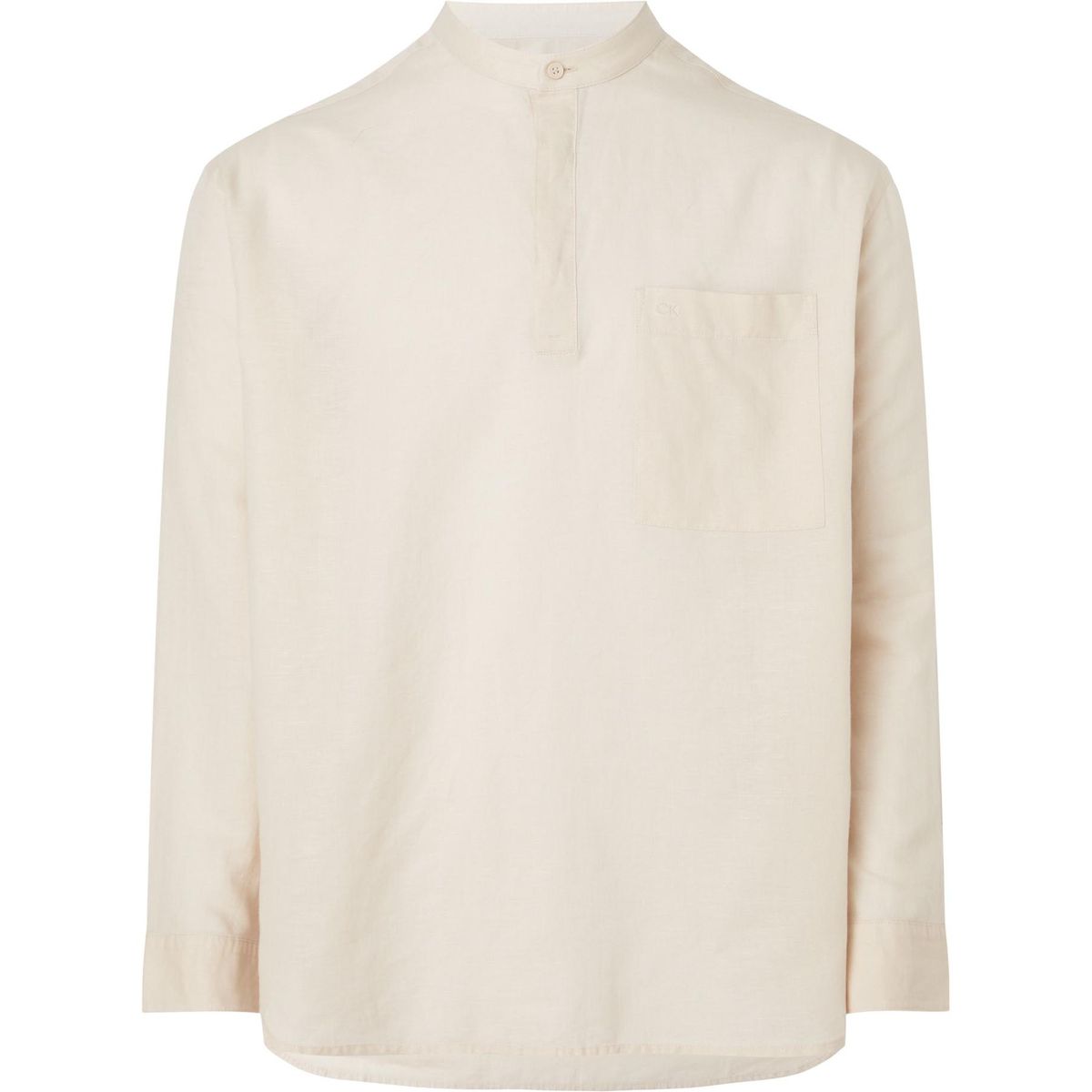 CALVIN KLEIN - Camisa Beige Esencial Para Hombre Calvin Klein