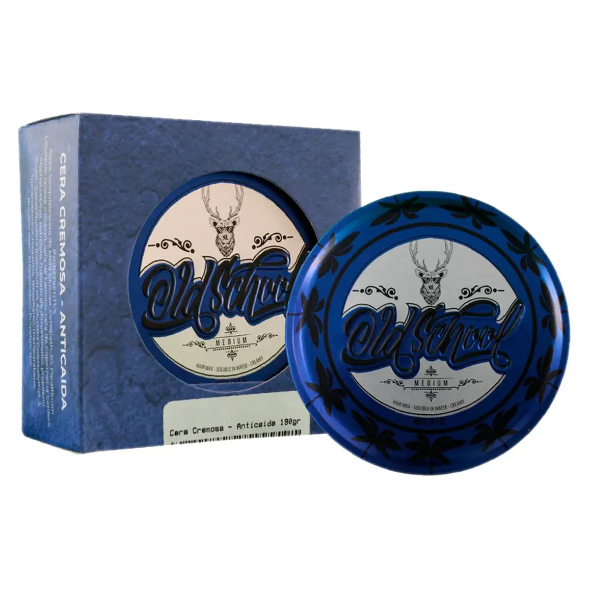 GENERICO - Cera Old School Antiácida Cuídalo Y Moldea Tu Cabello 130g Azul Cremos