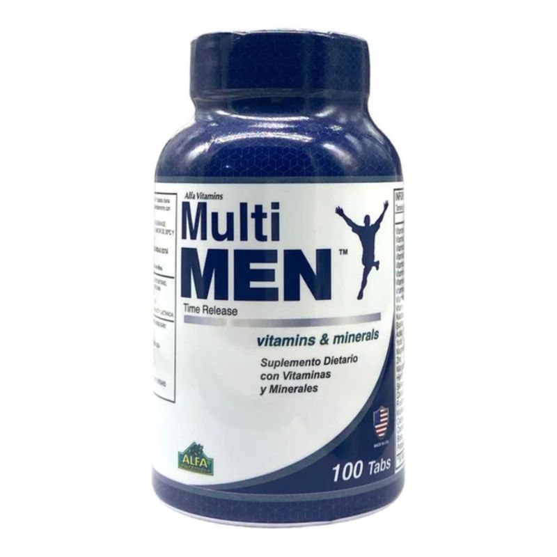 ALFA VITAMINS - Multi Men Multivitamínico Hombres 100 Tabletas – Alfa Vitamins