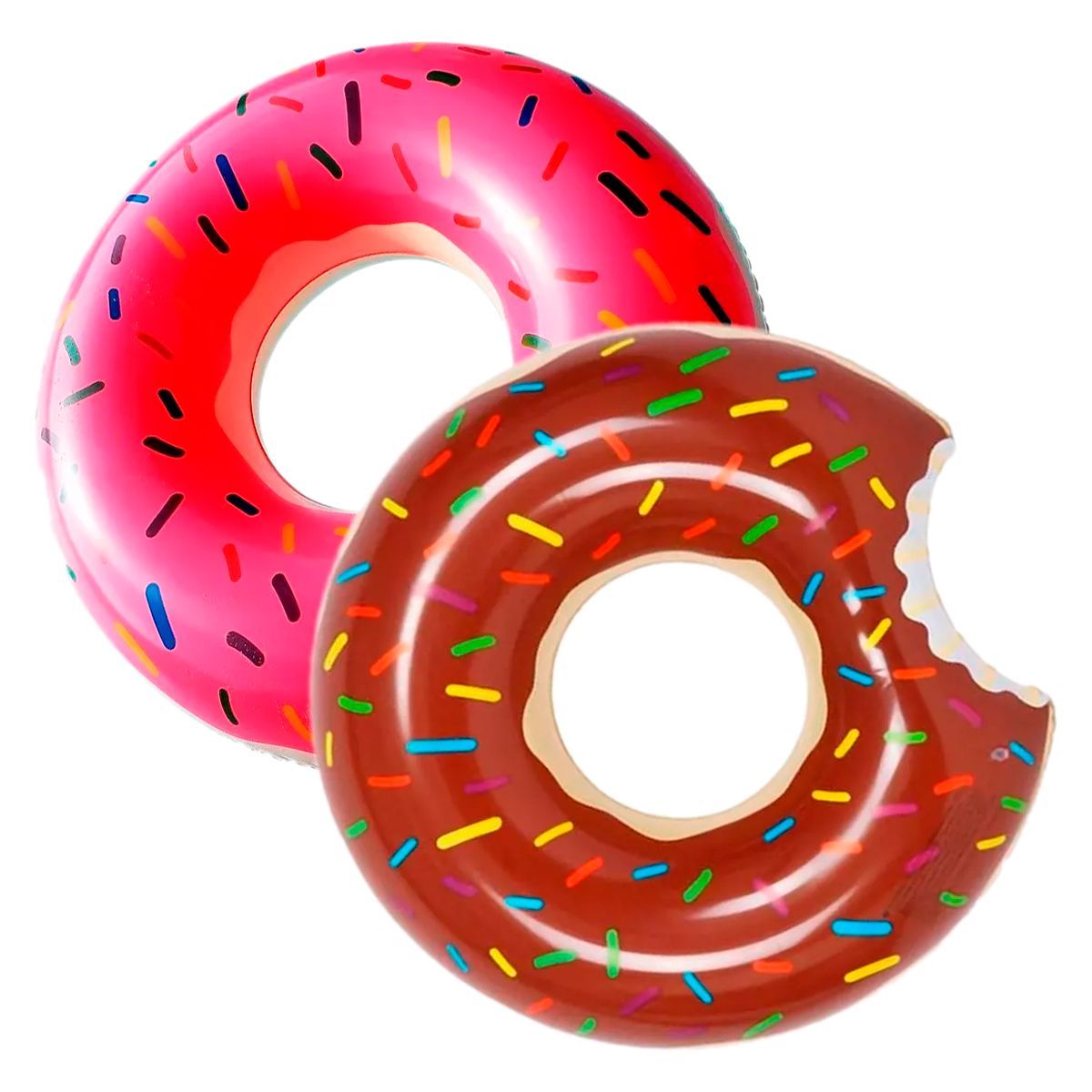 GENERICO - Flotador Inflable Dona Chips Piscina 70cm Colores