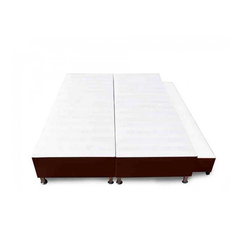 MAGIC CLASS - CAMA NIDO DIVIDIDA 160X190 ECOCUERO CAFÉ