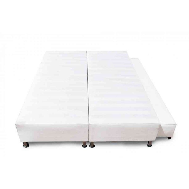 GENERICO - CAMA NIDO DIVIDIDA 160X190 MICROFIBRA BLANCO