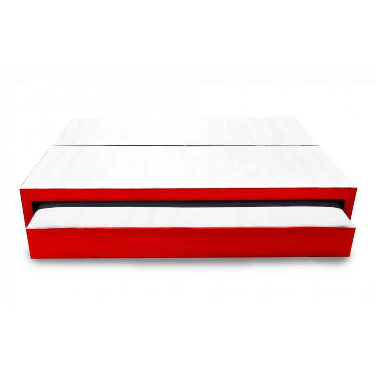 MAGIC CLASS - CAMA NIDO DIVIDIDA 200X200 ECOCUERO ROJO