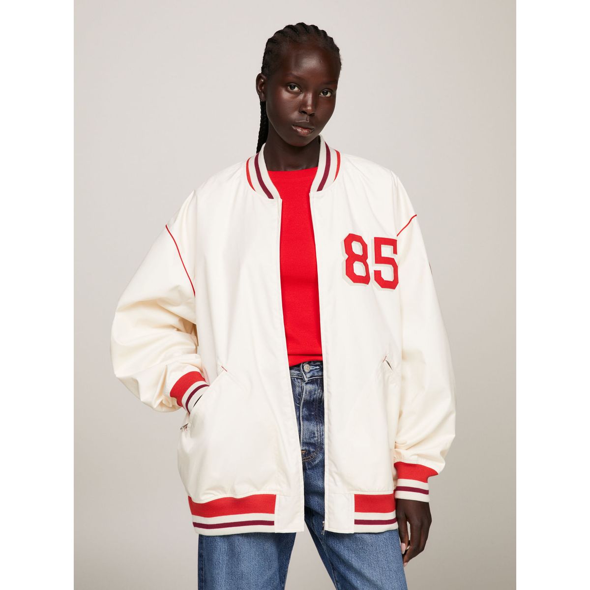 TOMMY HILFIGER - Chaqueta De Béisbol Con Escudos Th Tommy Hilfiger