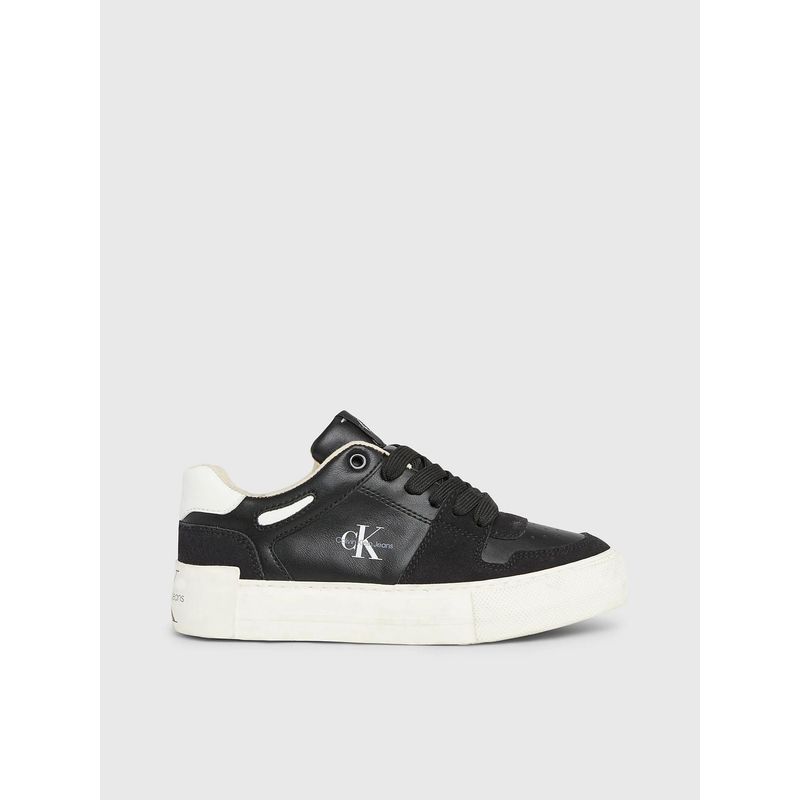 CALVIN KLEIN - Tenis Negro Casuales Con Cordones Para Niña Calvin Klein