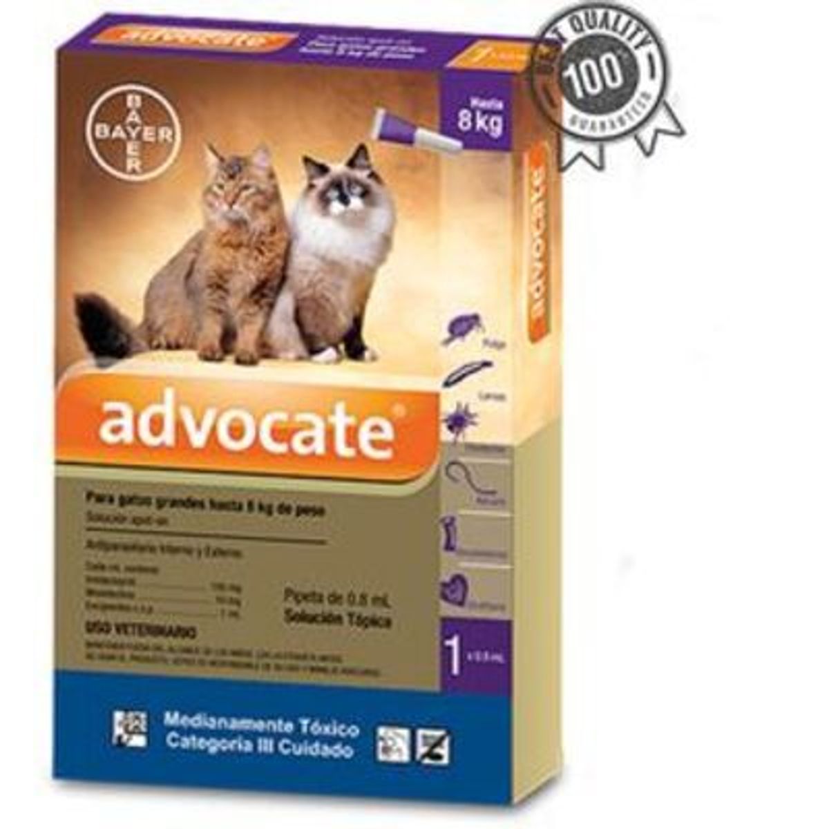 BAYER - ADVOCATE GATOS HASTA 8KL