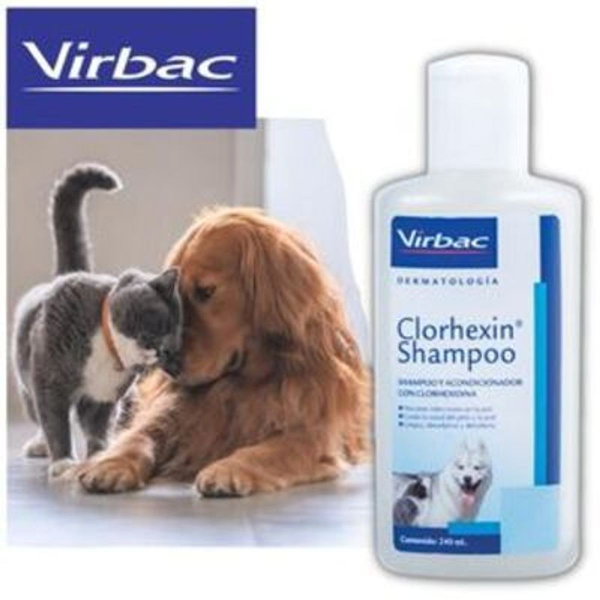 VIRBAC - SHAMPOO CLORHEXIN X 240 ML