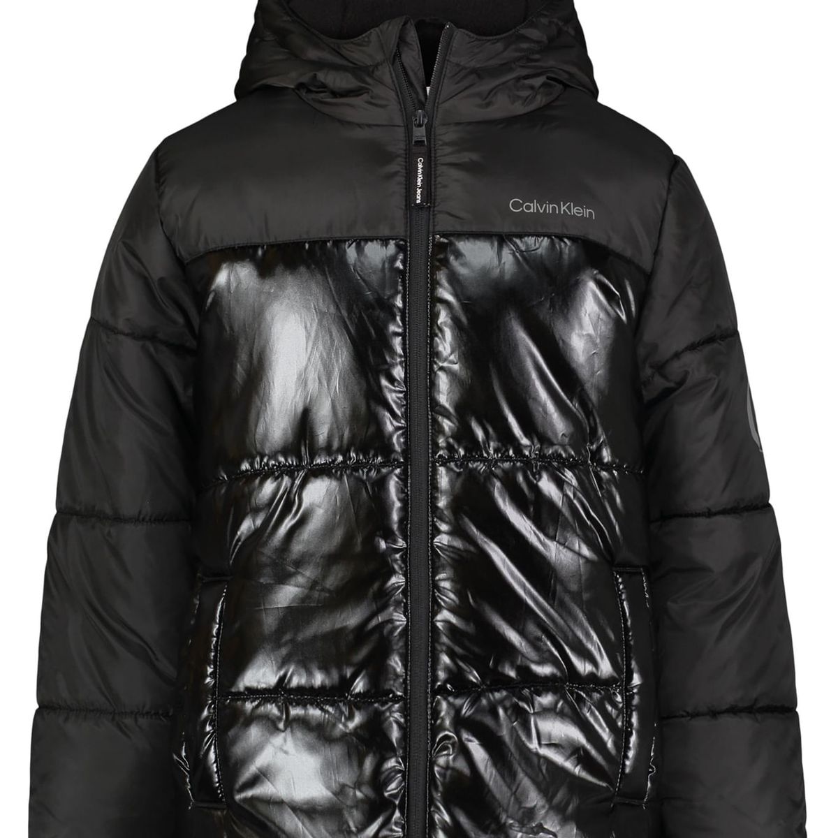 CALVIN KLEIN - Chaqueta Negro Acolchada Con Cierre Para Niño Calvin Klein