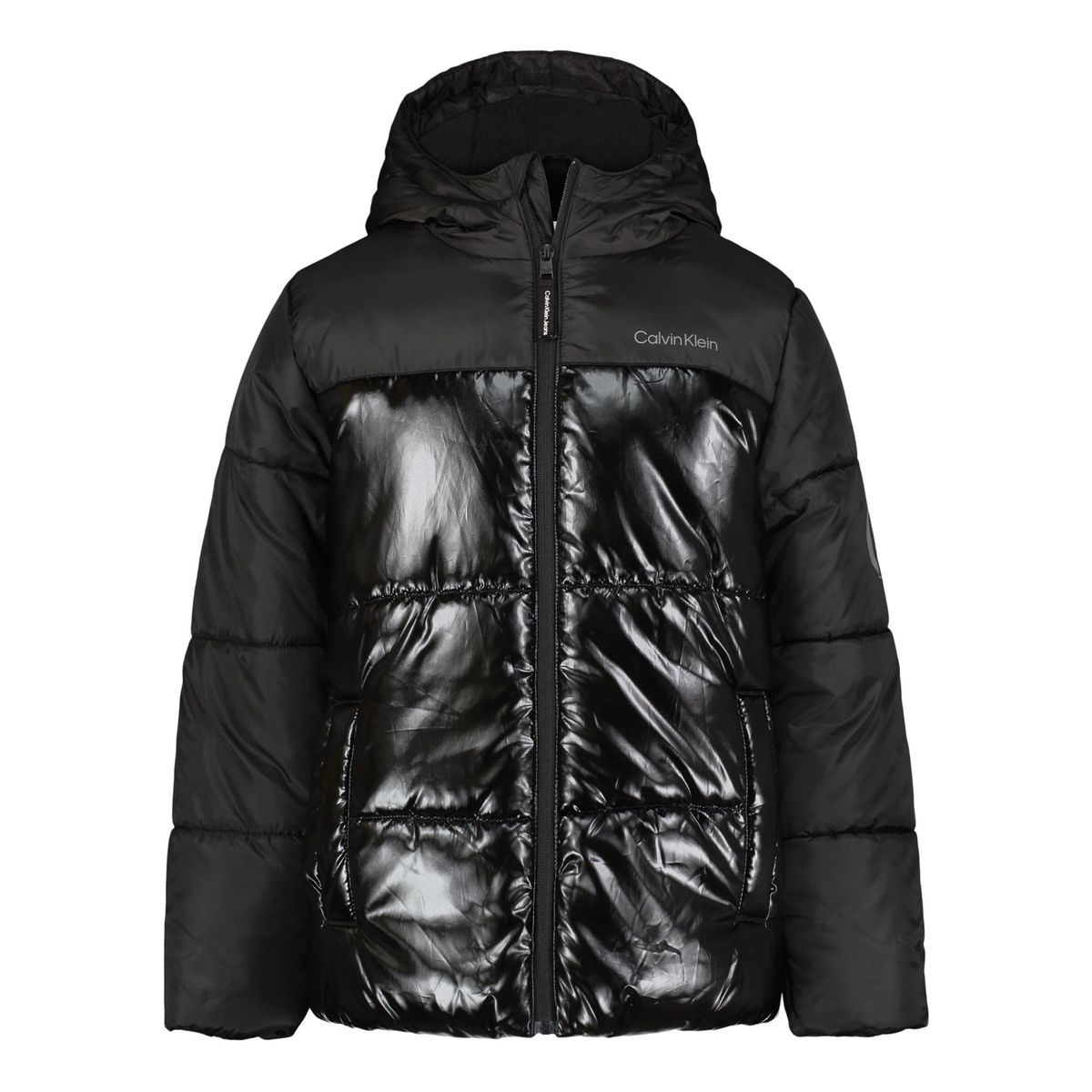 CALVIN KLEIN - Chaqueta Negro Acolchada Con Cierre Para Niño Calvin Klein