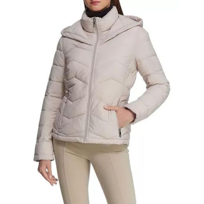CALVIN KLEIN - Chaqueta CremaM Con Bolsillos Frontales Para Mujer Calvin Klein