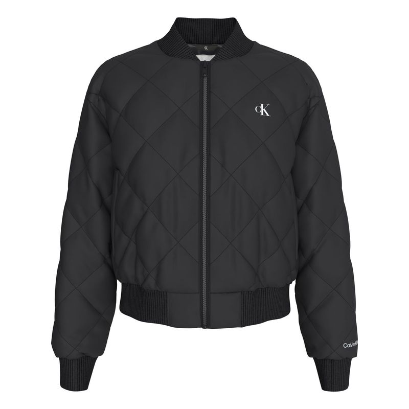 CALVIN KLEIN - Chaqueta Negro Bomber Acolchada Holgada Calvin Klein