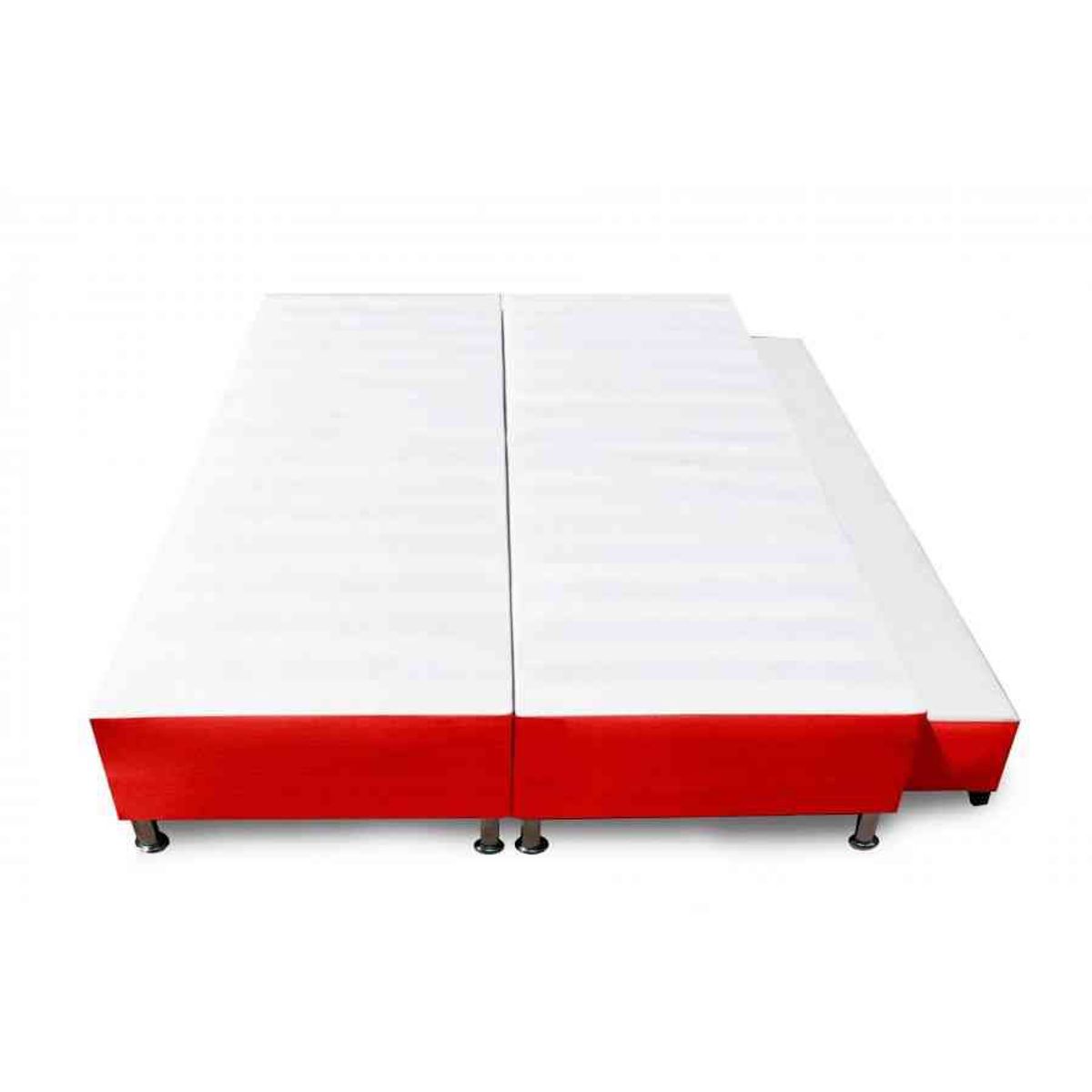 MAGIC CLASS - CAMA NIDO DIVIDIDA 140X190 ECOCUERO ROJO