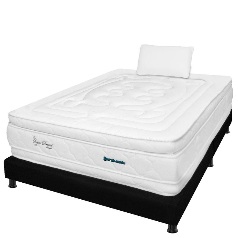 DORMILANDIA - Combo Colchón Sencillo Espumado Super Dream Plus + Base Cama Entera