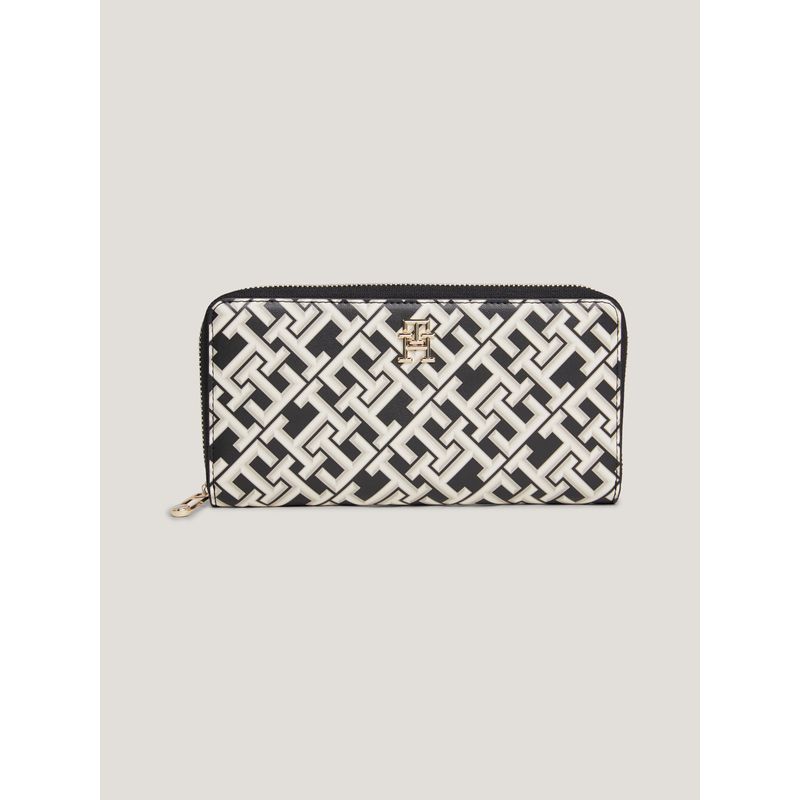 TOMMY HILFIGER - Billetera Iconic Grande Con Monogramas Th Tommy Hilfiger