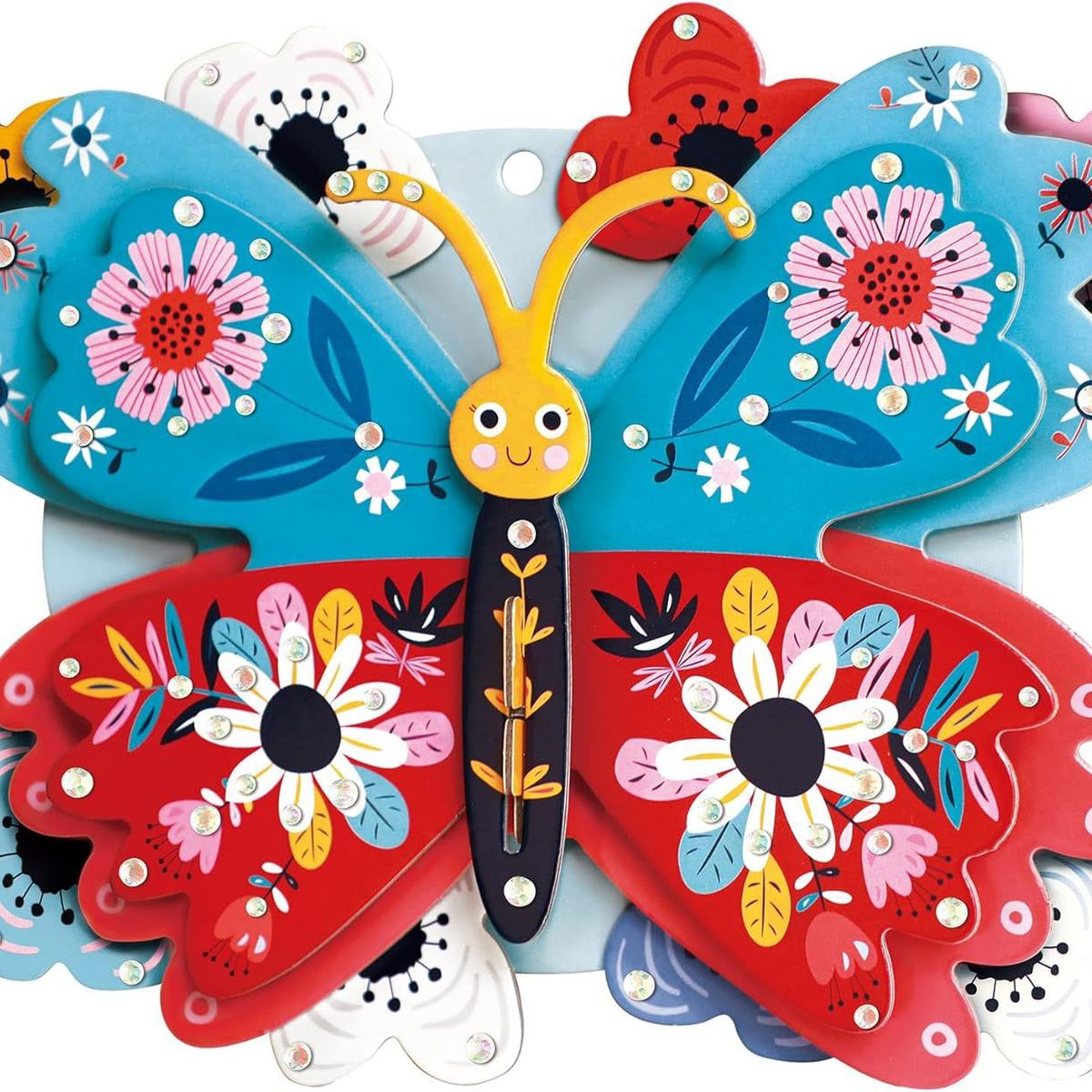 JUGANDO Y EDUCANDO - Set De Arte Y Manualidades Niñas Mariposa En 3d Para Decorar