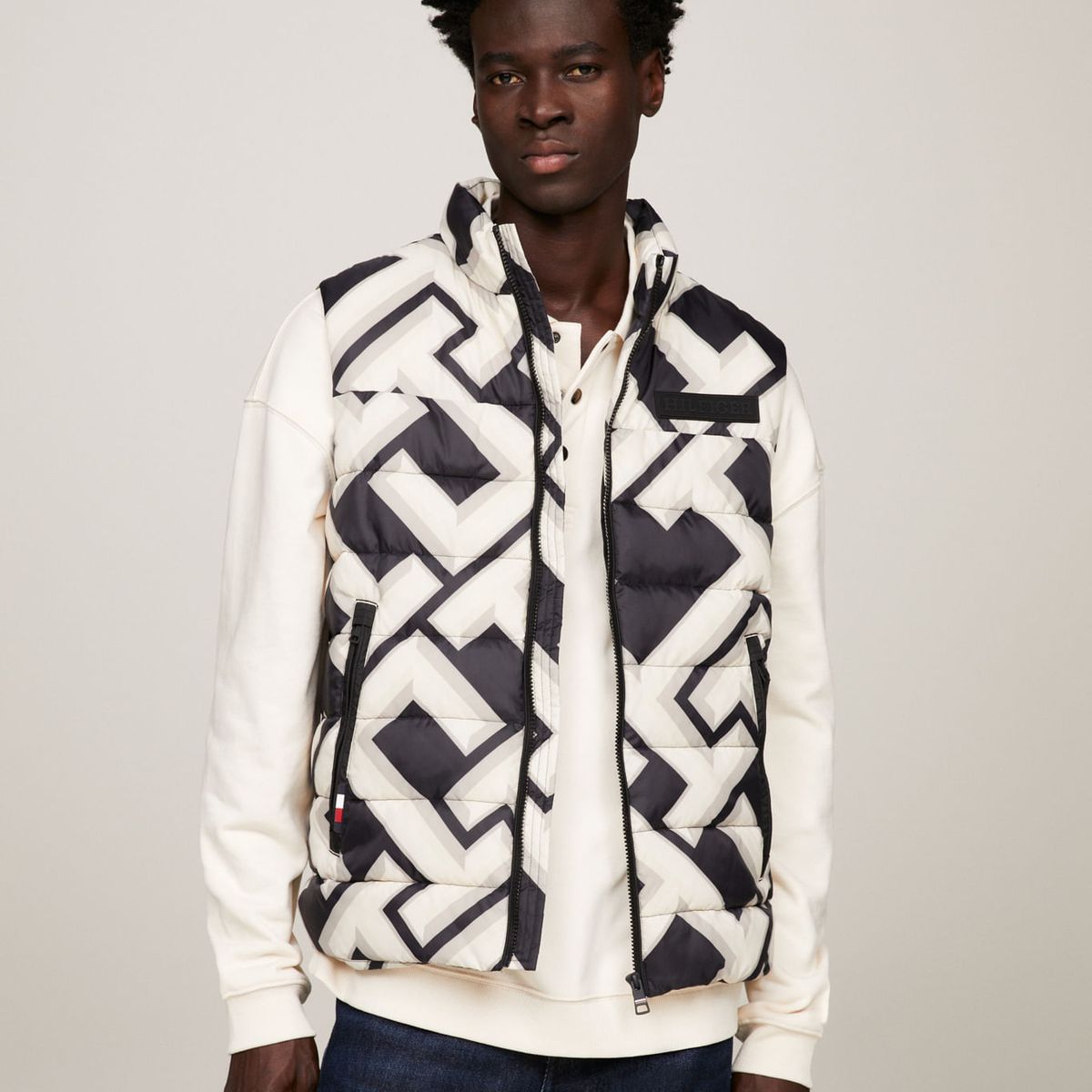 TOMMY HILFIGER - Chaleco Acolchado Th Warm Con Logo New York Tommy Hilfiger