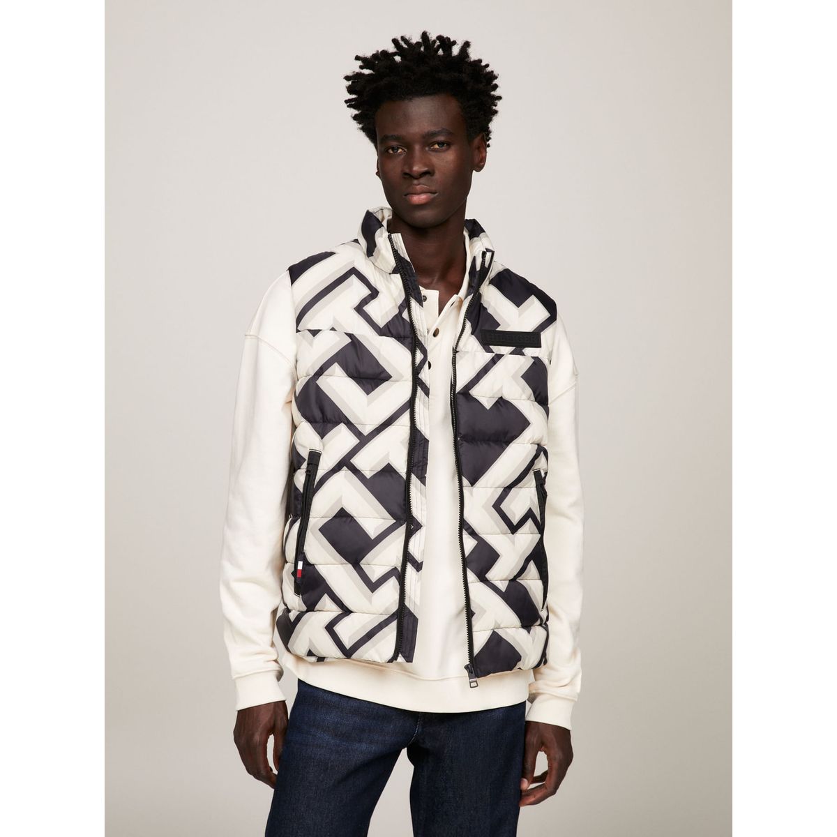 TOMMY HILFIGER - Chaleco Acolchado Th Warm Con Logo New York Tommy Hilfiger