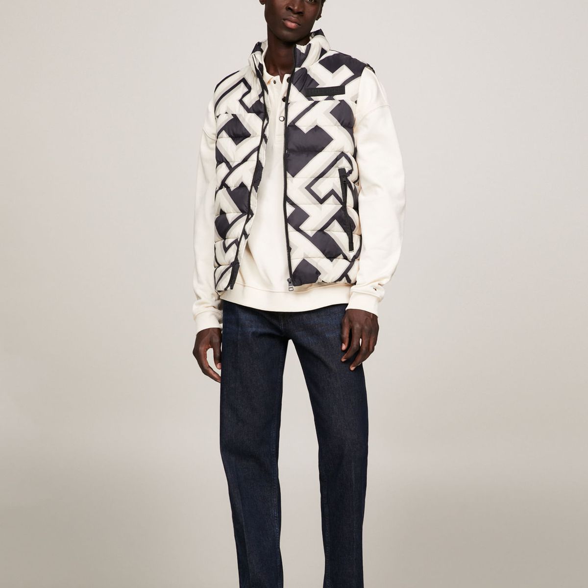 TOMMY HILFIGER - Chaleco Acolchado Th Warm Con Logo New York Tommy Hilfiger