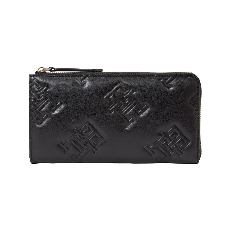 TOMMY HILFIGER - Billetera Grande Con Estampado Del Monograma Th Tommy Hilfiger