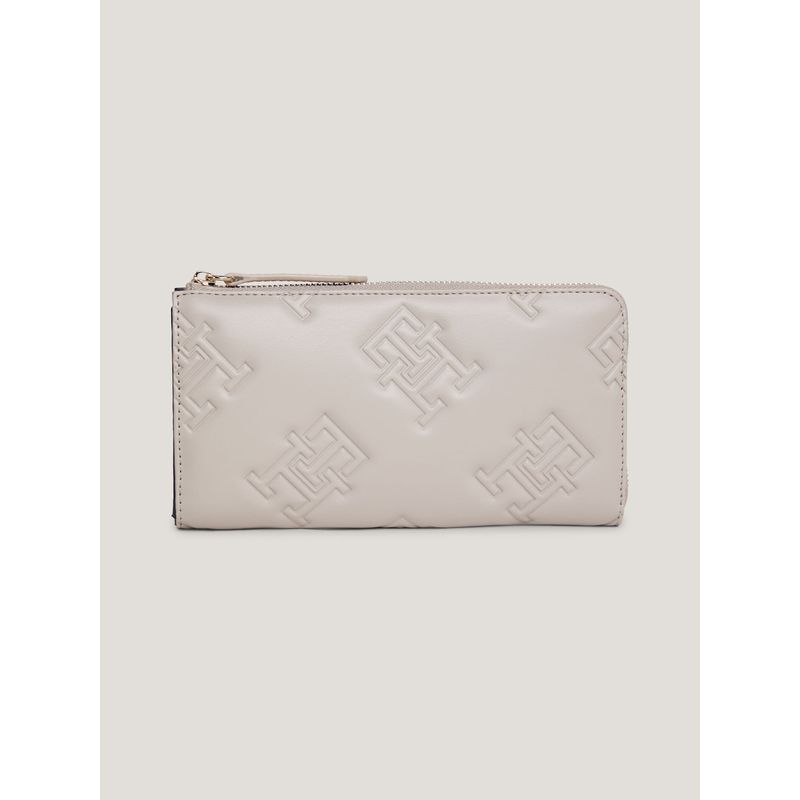 TOMMY HILFIGER - Billetera Grande Con Estampado Del Monograma Th Tommy Hilfiger