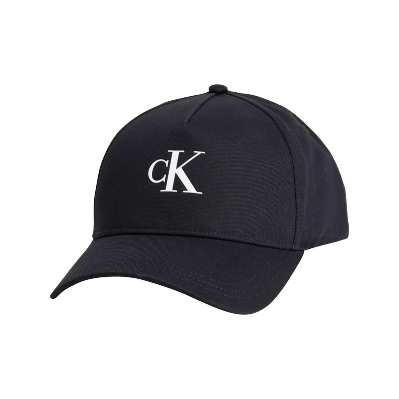 CALVIN KLEIN - Gorra Con Visera Curva Hombre Negro Calvin Klein