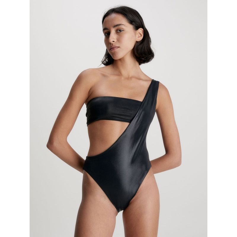 CALVIN KLEIN - Bañador Negro Asimétrico - Neo Archive Calvin Klein
