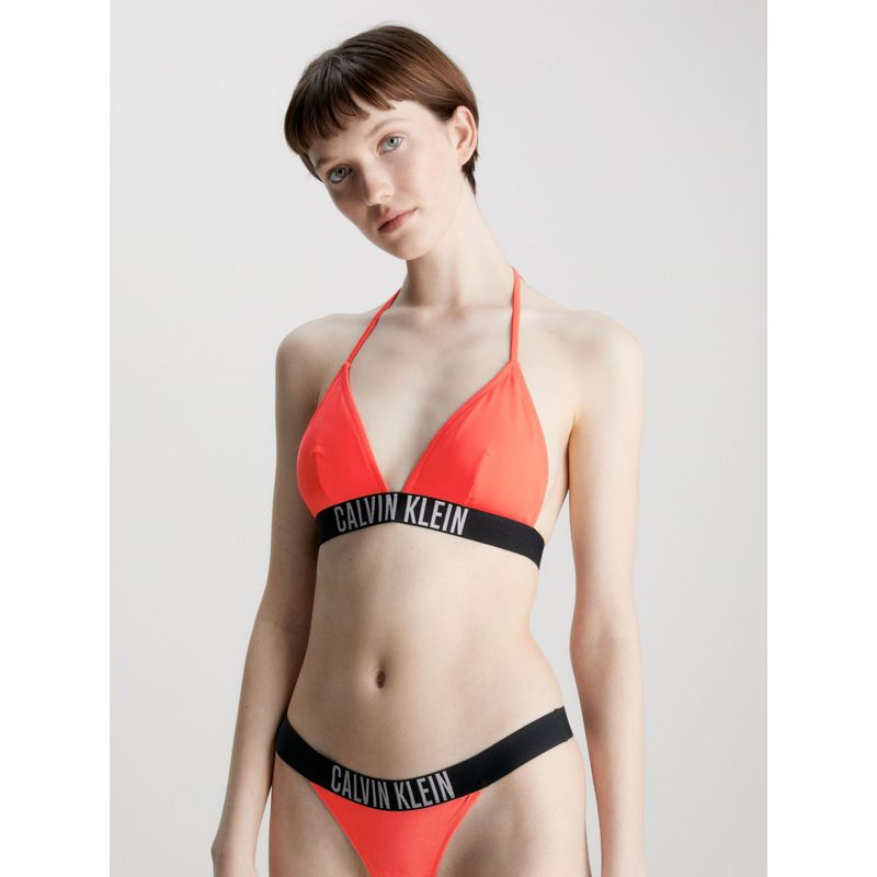 CALVIN KLEIN - Top Vestido de Baño De Triángulo Rojo - Intense Power Calvin Klein