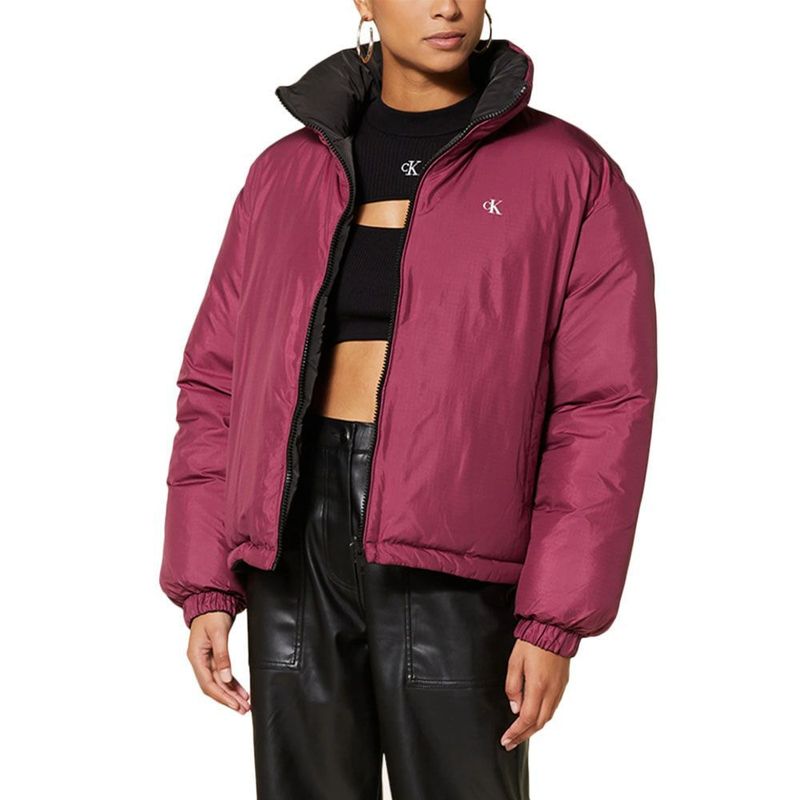 CALVIN KLEIN - Chaqueta De Plumas Reversible 90S Mujer Morado Calvin Klein
