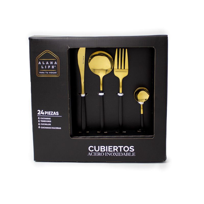 ALANA LIFE - Set de cubiertos x 24 Piezas - Buenos Aires
