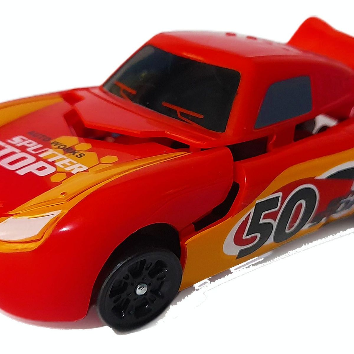 GENERICO - Transformers Rojo Robot + Espada Carro Juguetes Para Niños