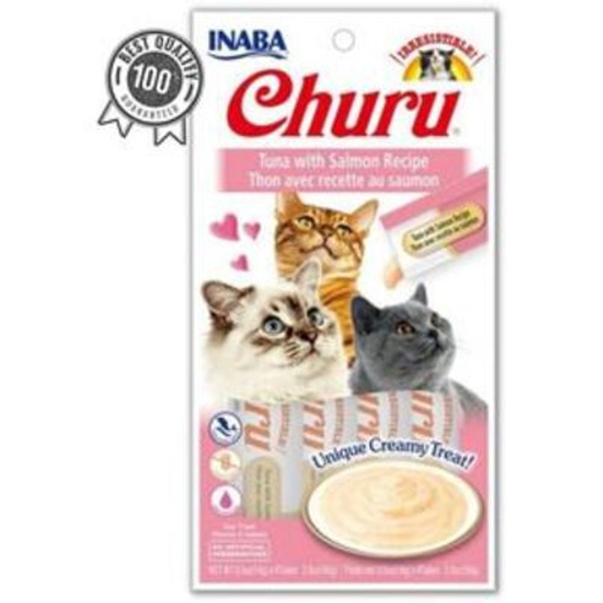  - CHURU CAT 4 PIEZAS - TUNA WITH SALMON - ATUN Y SALMON