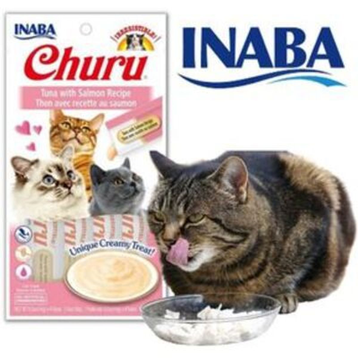  - CHURU CAT 4 PIEZAS - TUNA WITH SALMON - ATUN Y SALMON