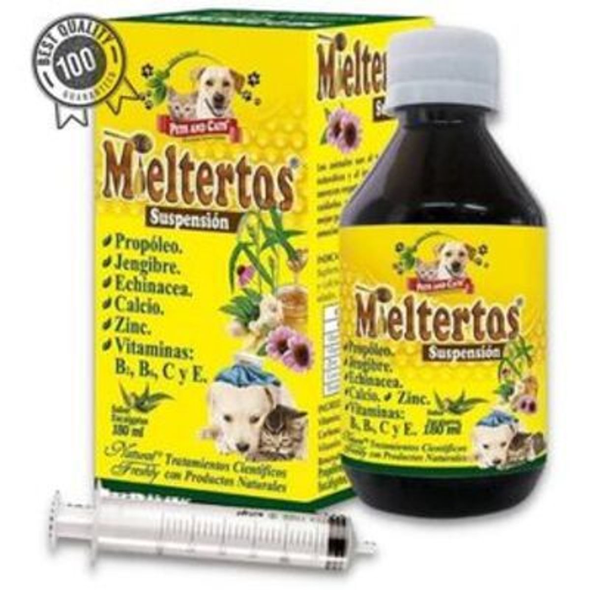 NATURAL FRESHLY - MIELTERTOS SUSPENSIÓN GATOS -PERROS 180ml