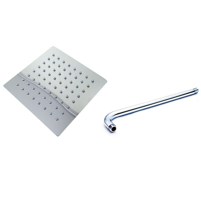 GENERICO - Regadera Acero Inoxidable 6 Pulg Cuadrada Con Tubo