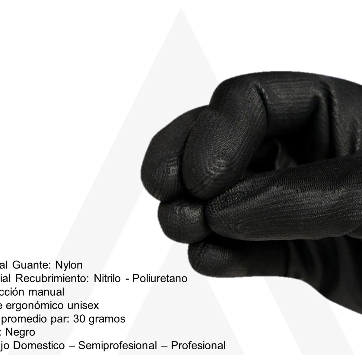 GENERICO - Guante Nylon-Poliuretano Talla 9 Docena