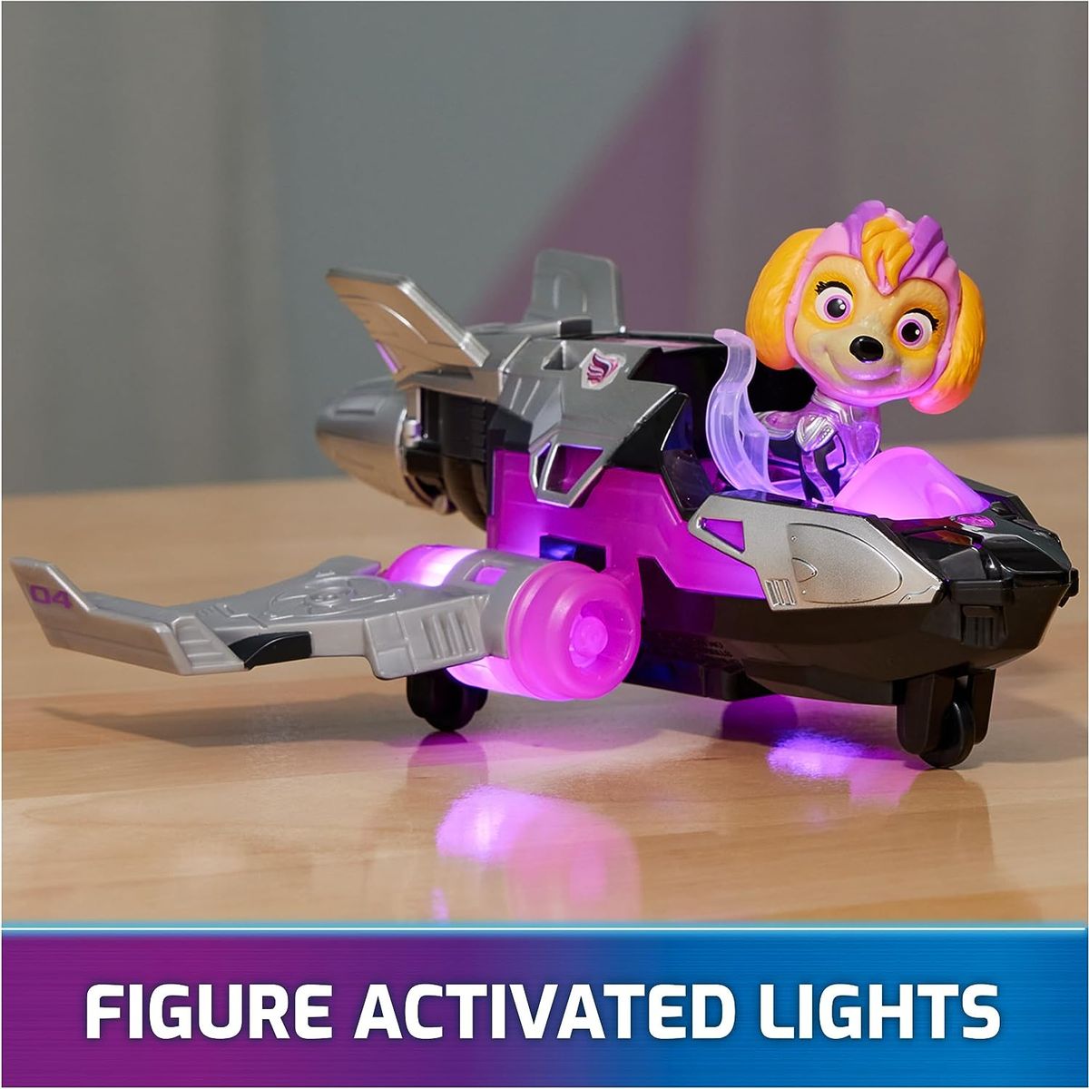 SPIN MASTER - Paw Patrol Carritos Mighty Pups Skye Luces Y Sonidos