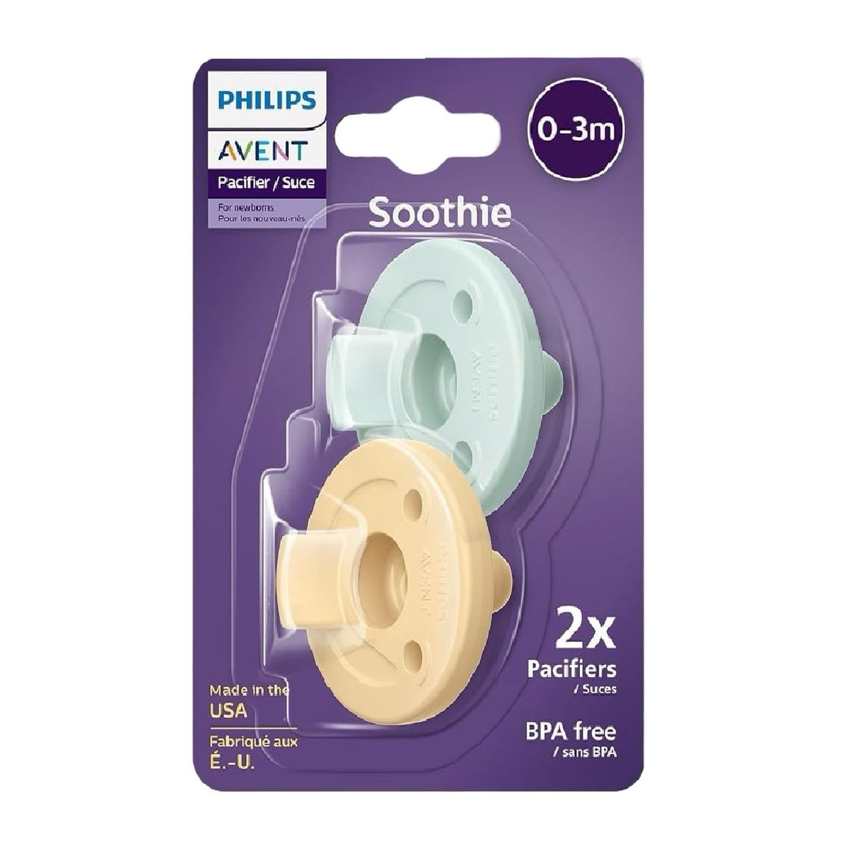 AVENT - Chupos Mamilas Entretencion Avent Soothie Redonda 0-3m