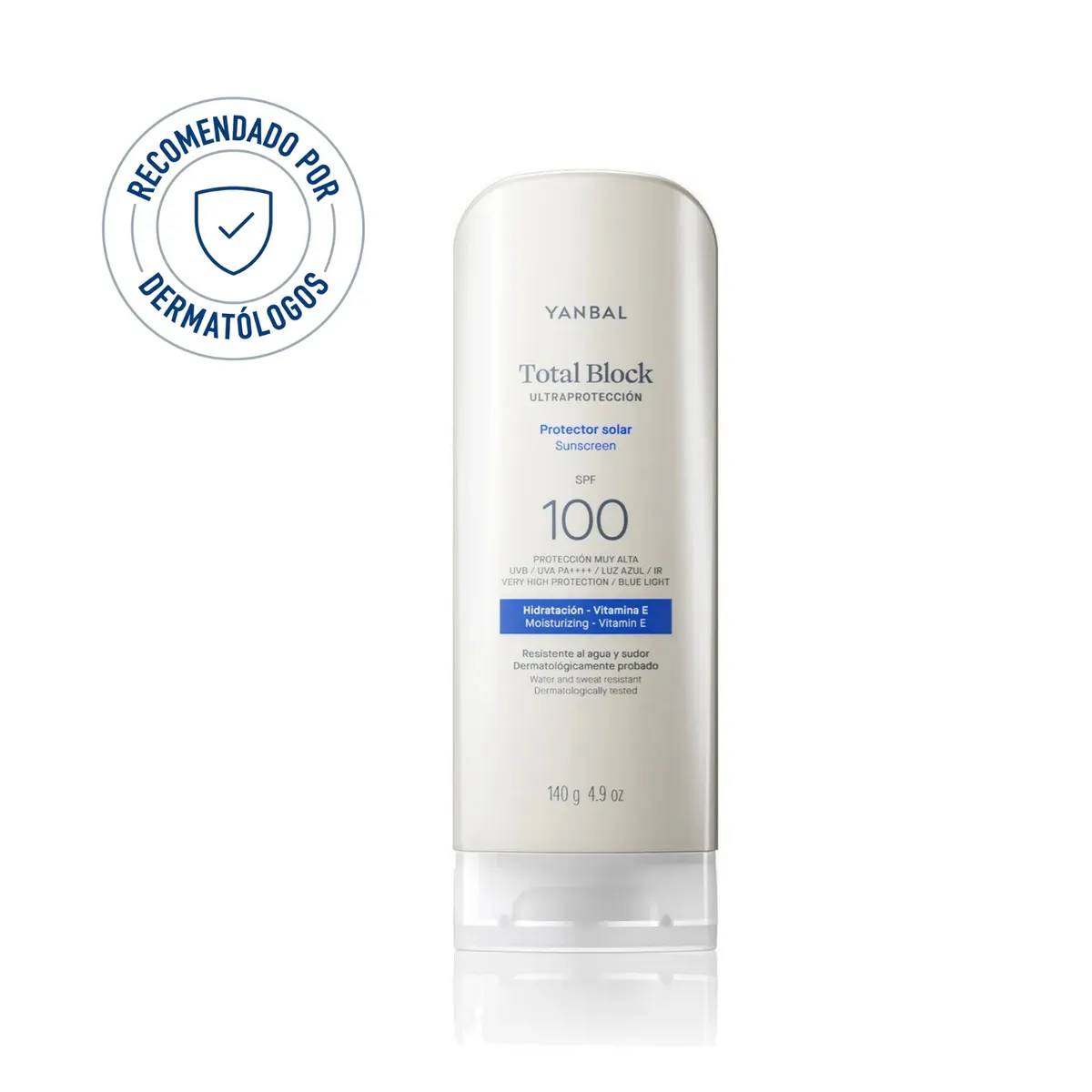 YANBAL - Protector Solar Total Block SPF 100 Ultraprotección JUMBO 140 g