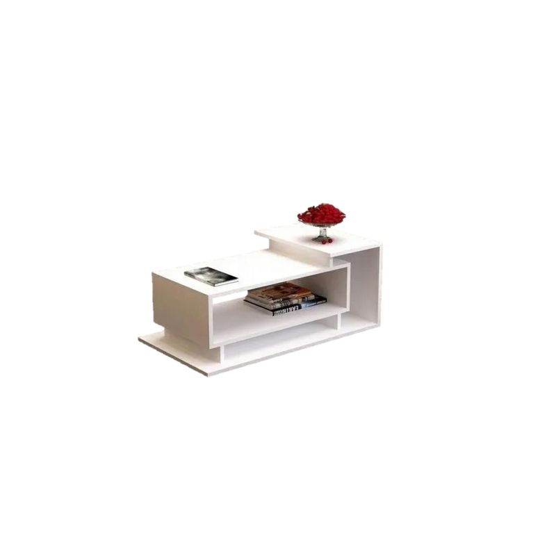 GENERICO - Mesa de centro moderna minimalista blanca
