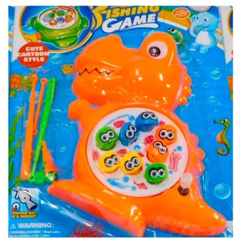 GENERICO - Juego de pesca iman juguete giratorio infantil pez cocodrilo