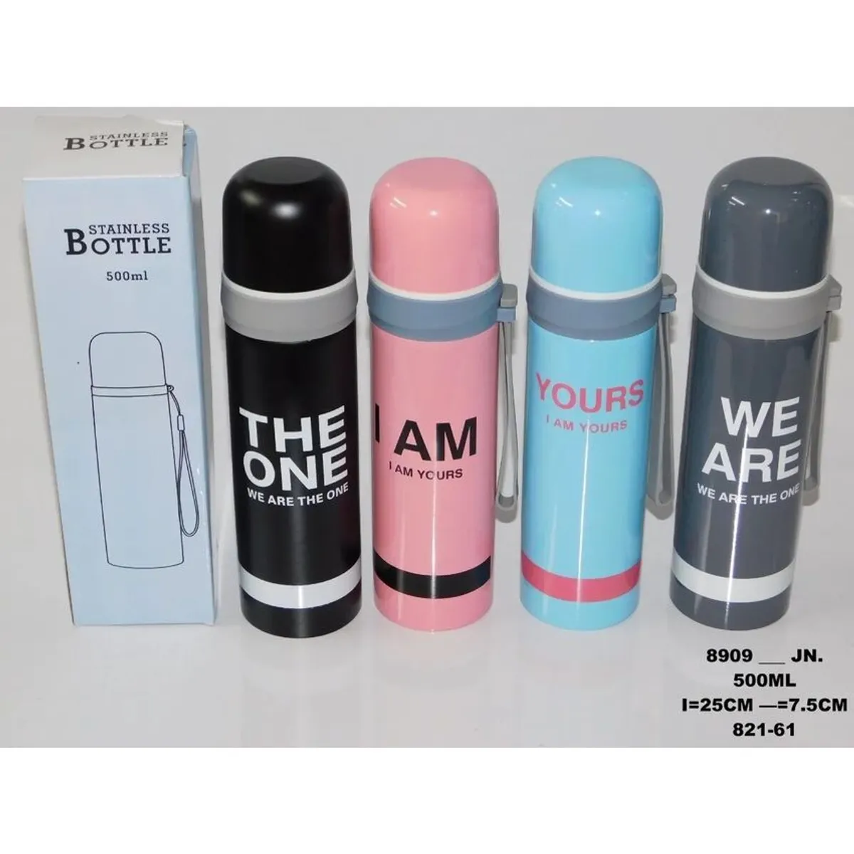 GENERICO - Termo acero inoxidable 500 ml mantiene bebidas calientes