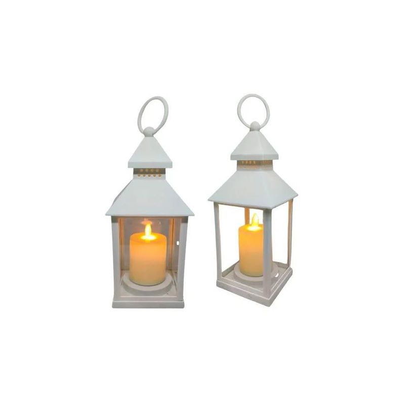 MAZUGI - Vela farol eléctrica led luz x2 und faroles lampara VE-14-55