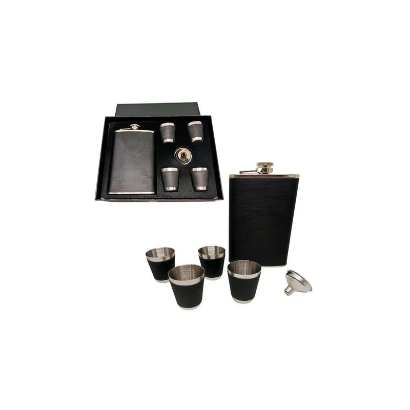 GENERICO - Wiskera personal licorera de 9oz 4 copas incluidas