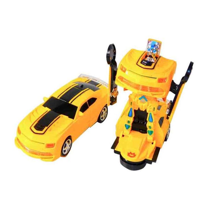 GENERICO - Transforme carro robot luz sonido movimiento juguete