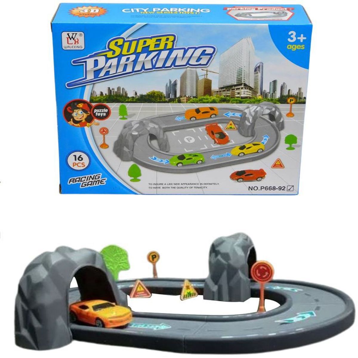 GENERAL - Juguete pista túnel + auto juego para niños